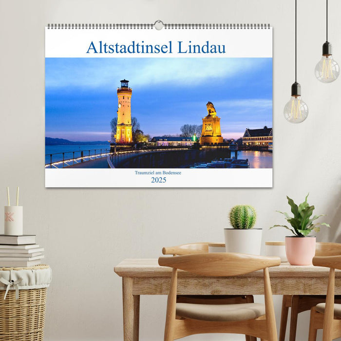 Altstadtinsel Lindau - Traumziel am Bodensee (CALVENDO Wandkalender 2025)