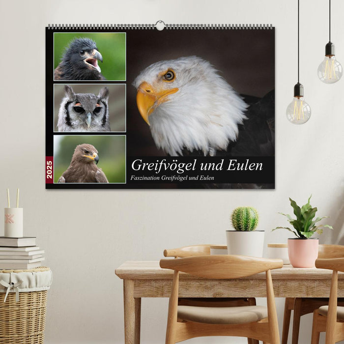 Greifvögel und Eulen (CALVENDO Wandkalender 2025)