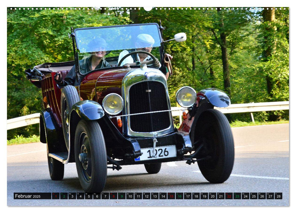 Oldtimer Bergrennen Flotte Franzosen am Berg (CALVENDO Wandkalender 2025)