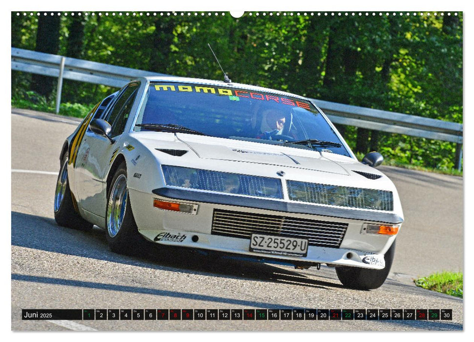 Oldtimer Bergrennen Flotte Franzosen am Berg (CALVENDO Wandkalender 2025)