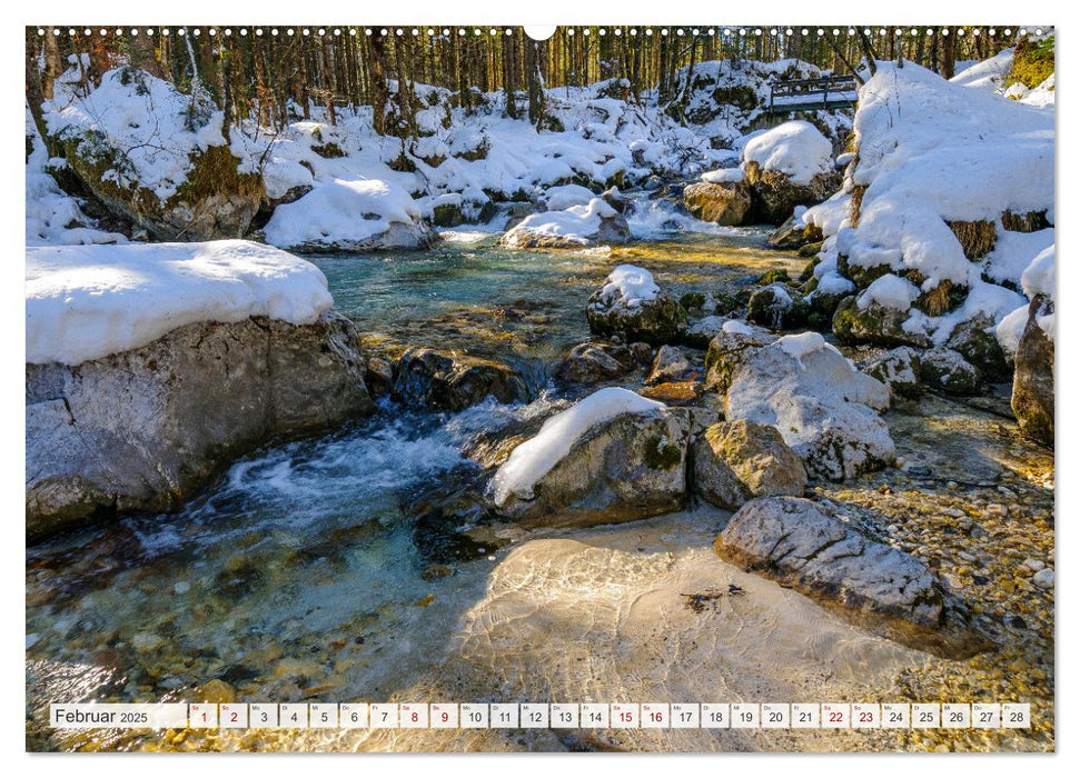 Unterwegs im Bergsteigerdorf Ramsau (CALVENDO Wandkalender 2025)