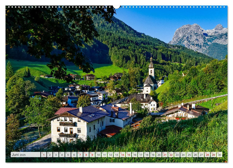 Unterwegs im Bergsteigerdorf Ramsau (CALVENDO Wandkalender 2025)