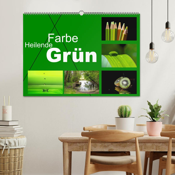 Heilende Farbe Grün (CALVENDO Wandkalender 2025)