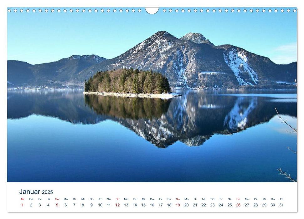 Mein Walchensee - Die bayerische Karibik zu Füßen des Herzogstands (CALVENDO Wandkalender 2025)