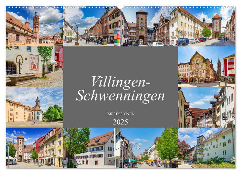 Villingen-Schwenningen Stadtansichten (CALVENDO Wandkalender 2025)