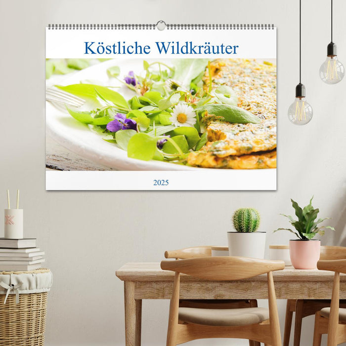 Köstliche Wildkräuter (CALVENDO Wandkalender 2025)