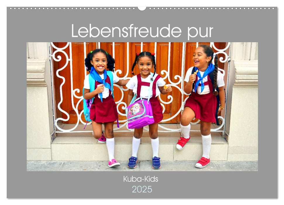 Lebensfreude pur - Kuba-Kids (CALVENDO Wandkalender 2025)