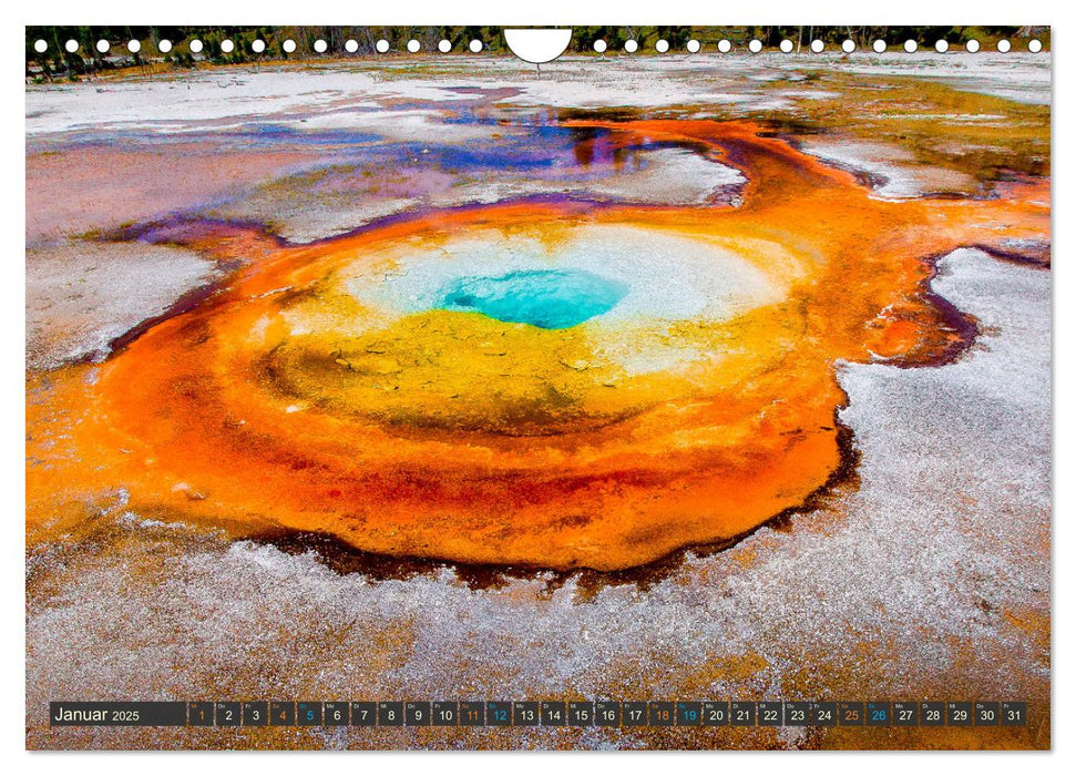 Farbenwunder Yellowstone (CALVENDO Wandkalender 2025)