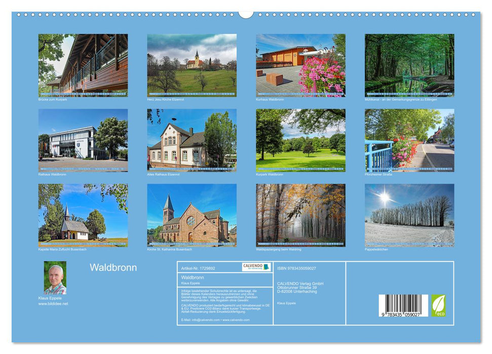 Waldbronn (CALVENDO Wandkalender 2025)