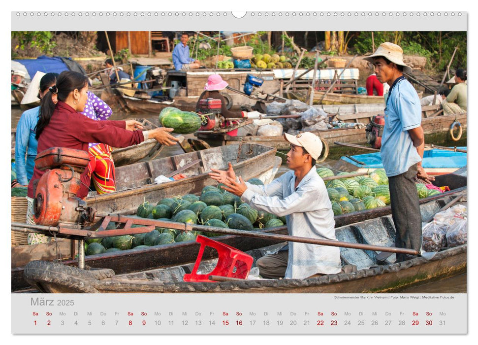 MÄRKTE - Bunte Vielfalt in Asien (CALVENDO Premium Wandkalender 2025)