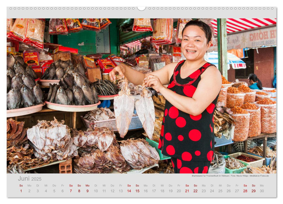 MÄRKTE - Bunte Vielfalt in Asien (CALVENDO Premium Wandkalender 2025)