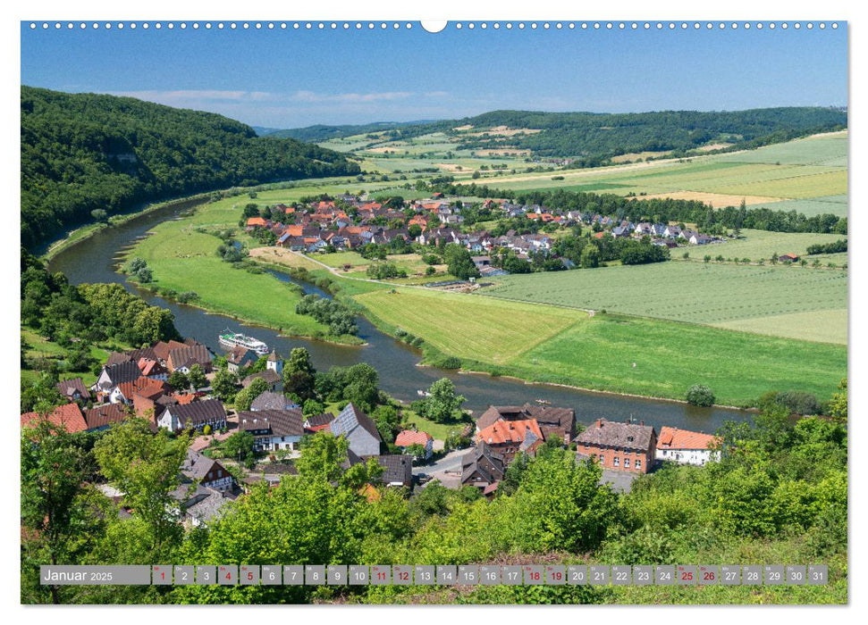 WESERBERGLAND - Land der stillen Schönheit (CALVENDO Premium Wandkalender 2025)