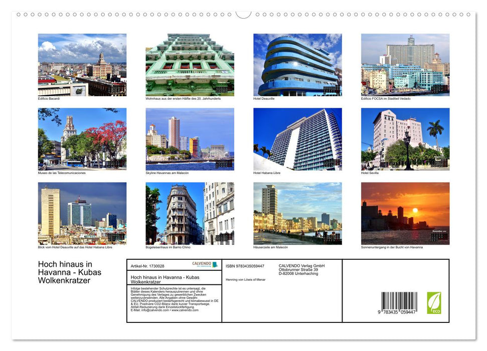 Hoch hinaus in Havanna - Kubas Wolkenkratzer (CALVENDO Premium Wandkalender 2025)