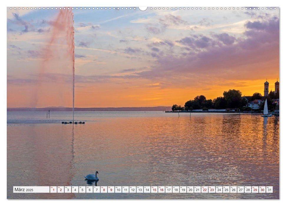 Bodensee - Traumlandschaften am Wasser (CALVENDO Premium Wandkalender 2025)