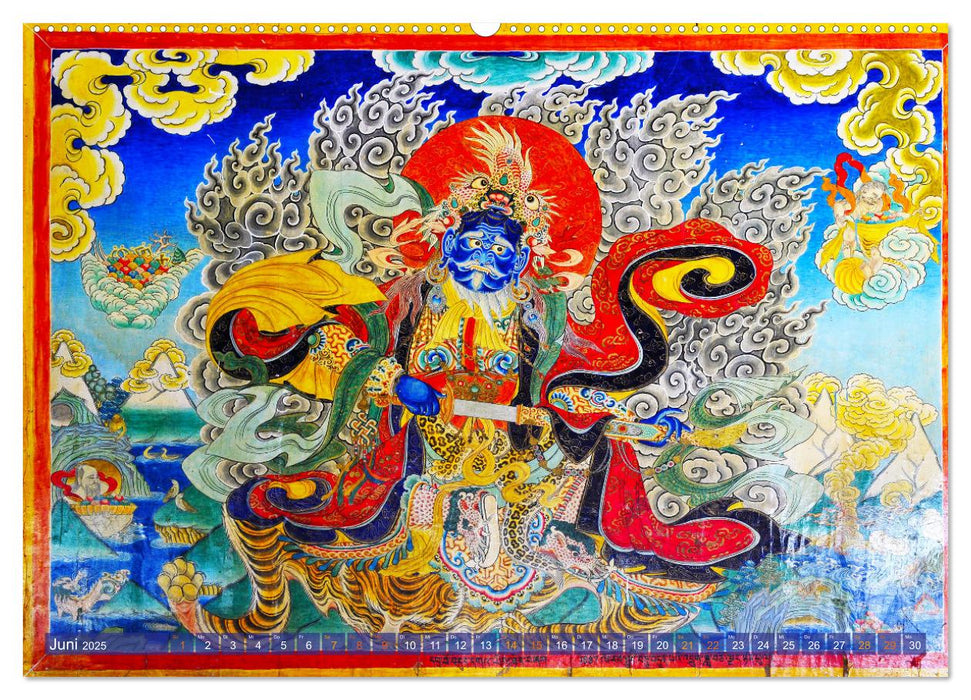 Mystische Wesen – Buddhistische Kunst im Himalaya (CALVENDO Premium Wandkalender 2025)