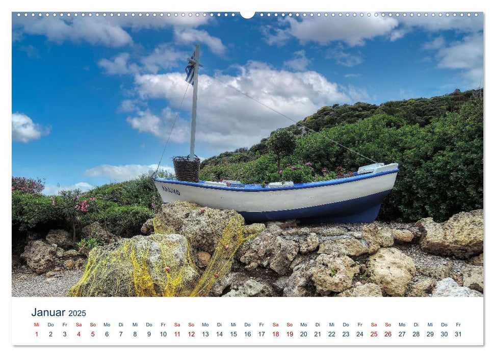 Rhodos - Insel des Sonnengottes Helios (CALVENDO Premium Wandkalender 2025)