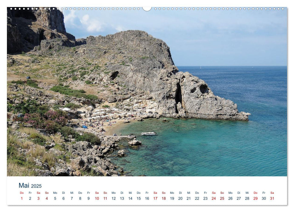 Rhodos - Insel des Sonnengottes Helios (CALVENDO Premium Wandkalender 2025)