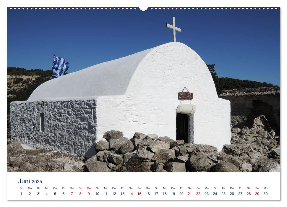 Rhodos - Insel des Sonnengottes Helios (CALVENDO Premium Wandkalender 2025)