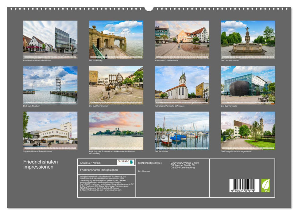 Friedrichshafen Impressionen (CALVENDO Premium Wandkalender 2025)