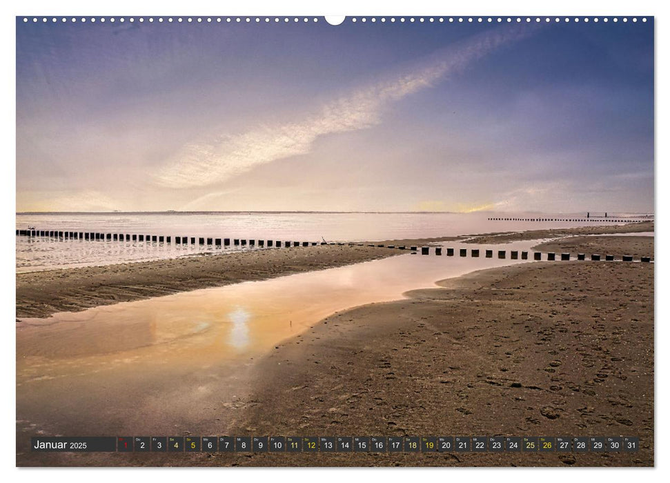 Sonnenuntergänge an der Ostsee (CALVENDO Premium Wandkalender 2025)