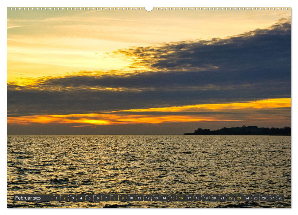 Sonnenuntergänge an der Ostsee (CALVENDO Premium Wandkalender 2025)