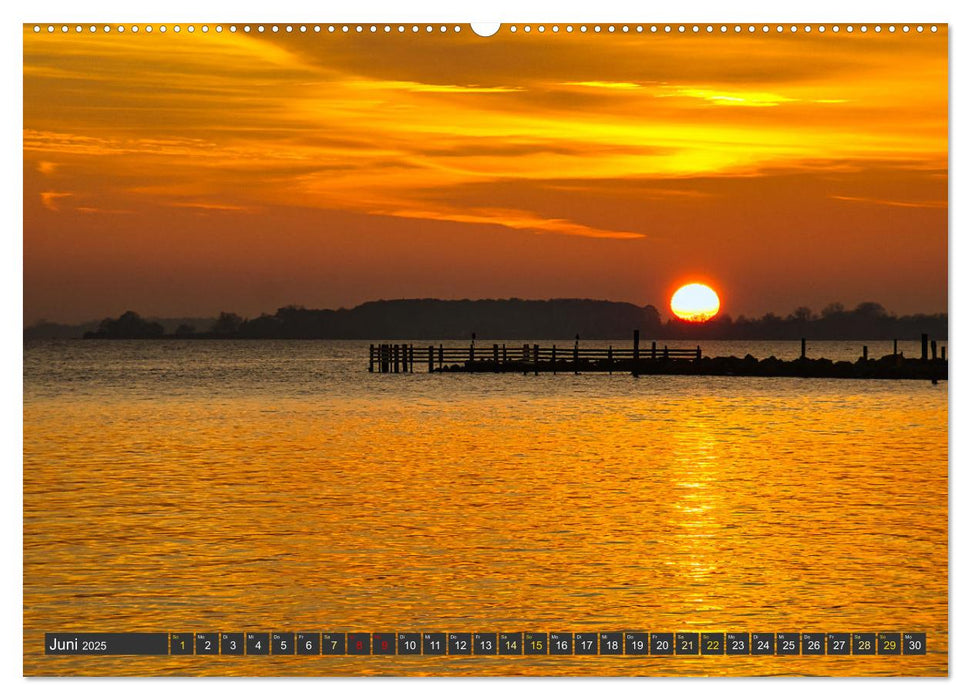 Sonnenuntergänge an der Ostsee (CALVENDO Premium Wandkalender 2025)