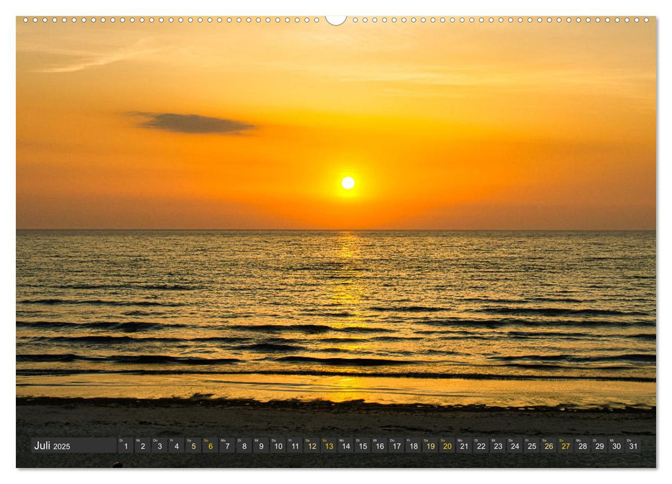 Sonnenuntergänge an der Ostsee (CALVENDO Premium Wandkalender 2025)