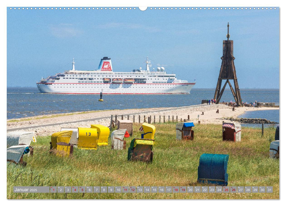 ELBE - Von Cuxhaven bis Bad Schandau (CALVENDO Premium Wandkalender 2025)