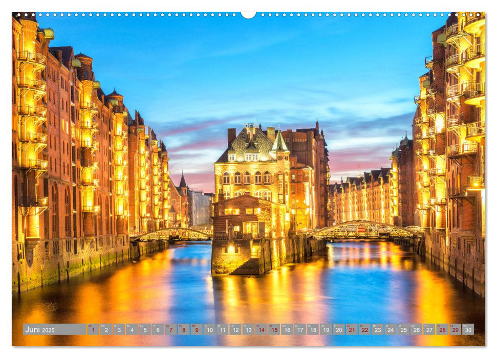 HAMBURG - Maritime Metropole (CALVENDO Premium Wandkalender 2025)