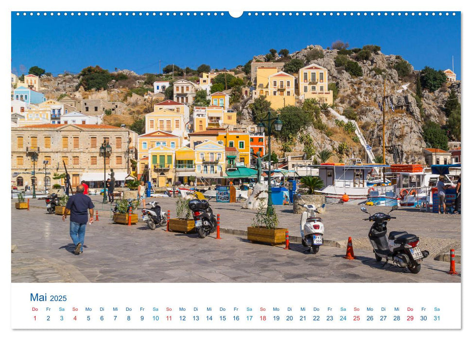 Symi 2025, Perle der Ägäis (CALVENDO Premium Wandkalender 2025)