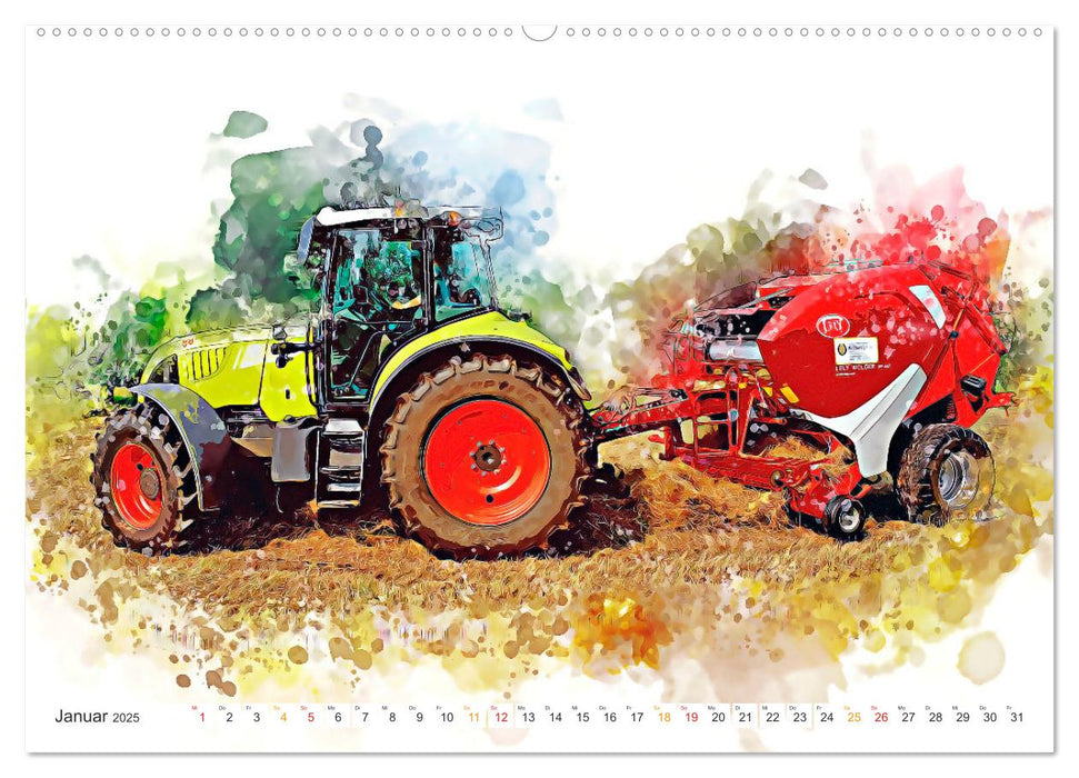 Landwirtschaft - Hightech Giganten (CALVENDO Premium Wandkalender 2025)