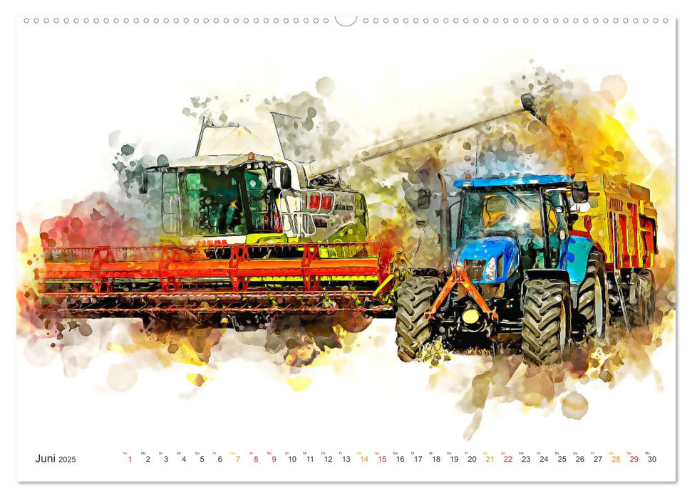 Landwirtschaft - Hightech Giganten (CALVENDO Premium Wandkalender 2025)