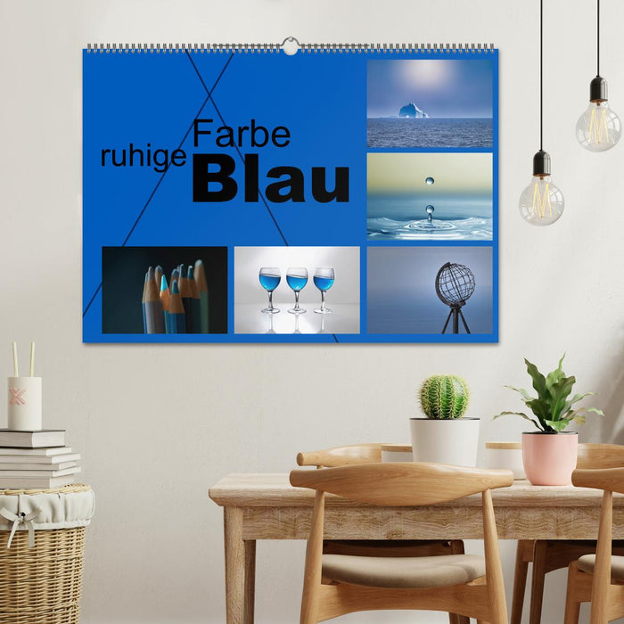 ruhige Farbe Blau (CALVENDO Wandkalender 2025)