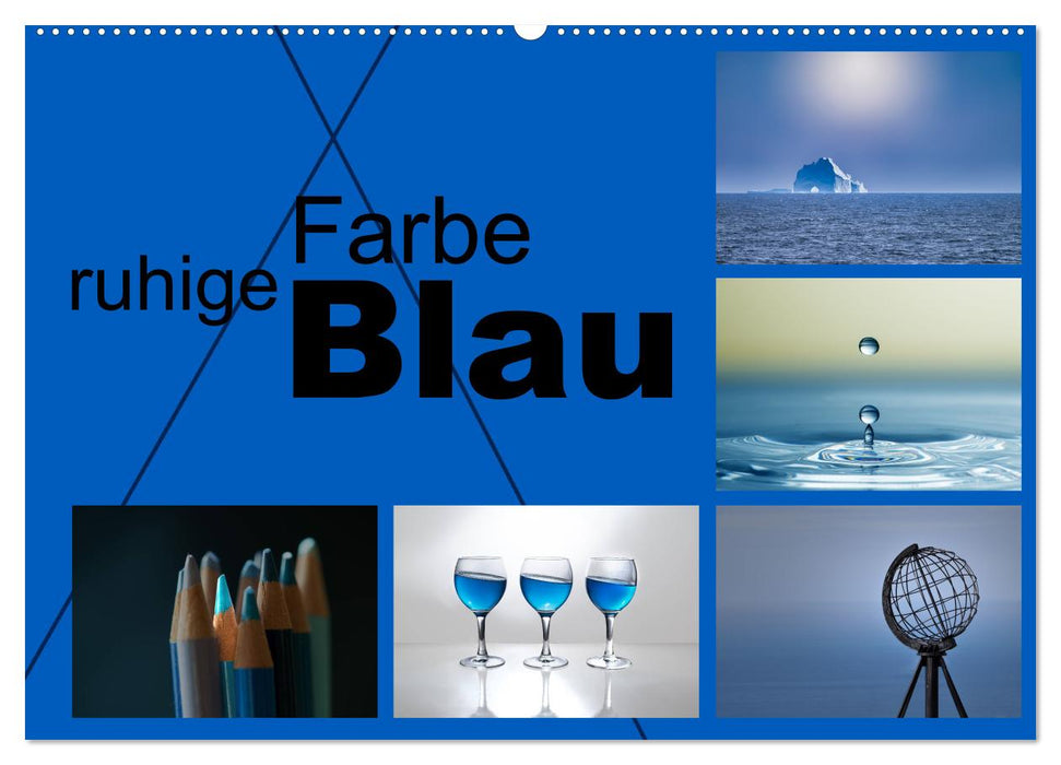 ruhige Farbe Blau (CALVENDO Wandkalender 2025)