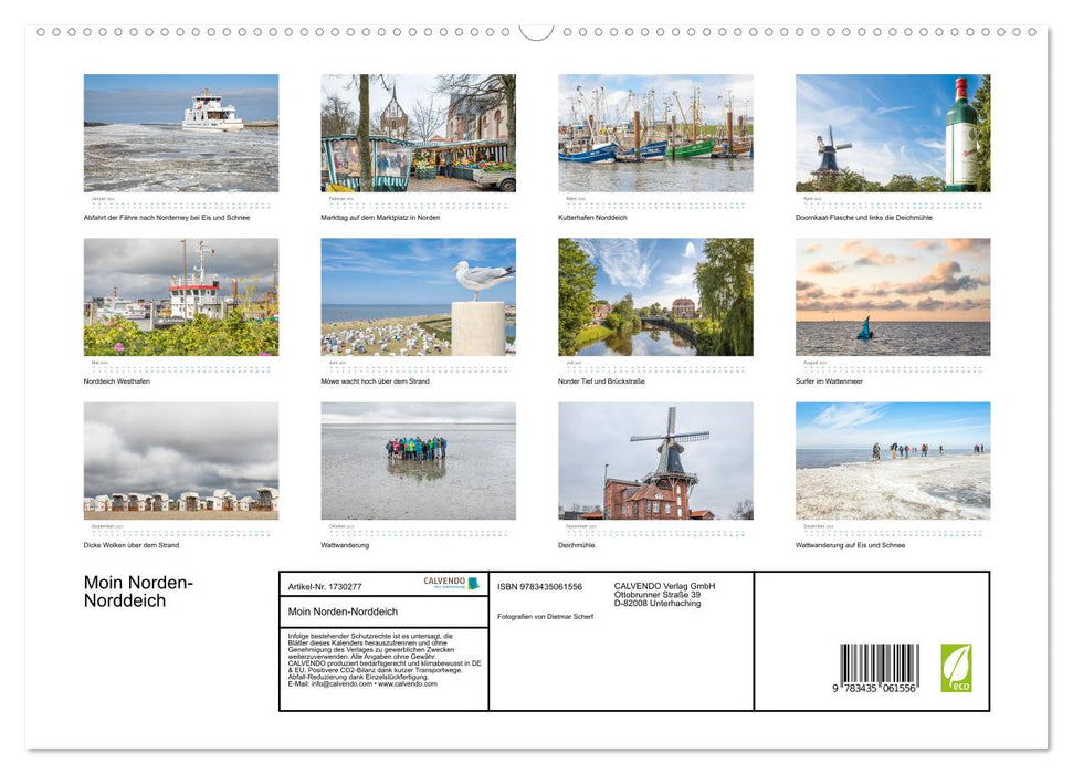 Moin Norden-Norddeich (CALVENDO Premium Wandkalender 2025)