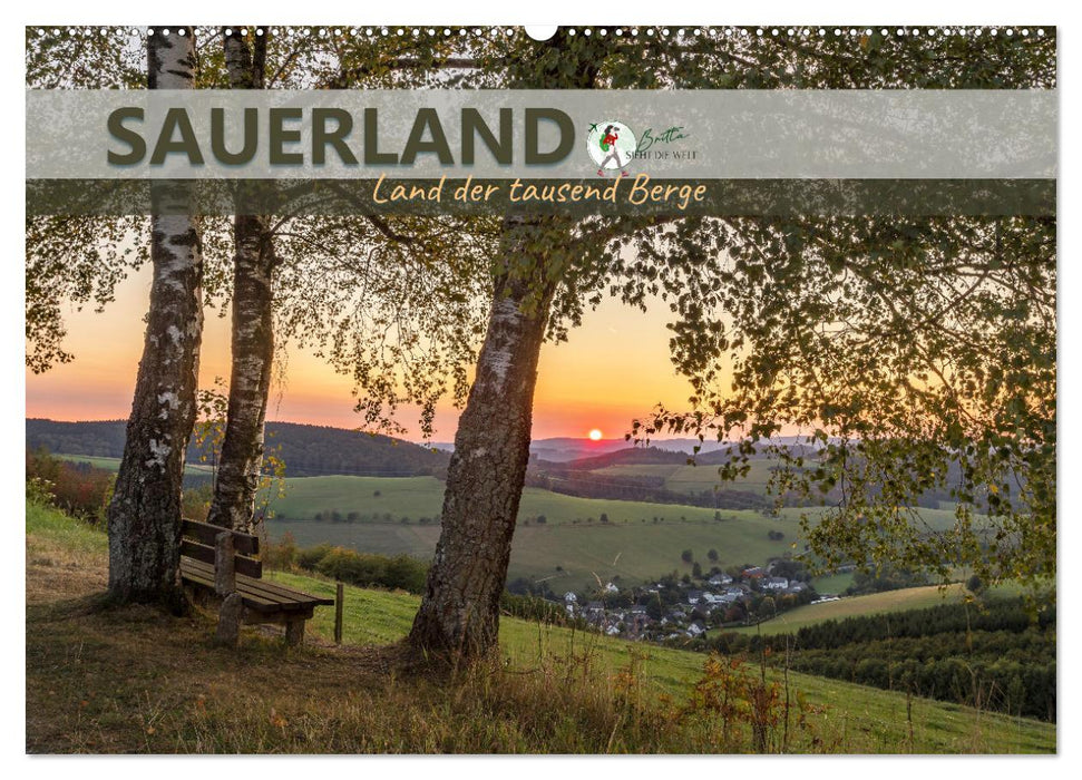 Sauerland - Land der tausend Berge (CALVENDO Wandkalender 2025)