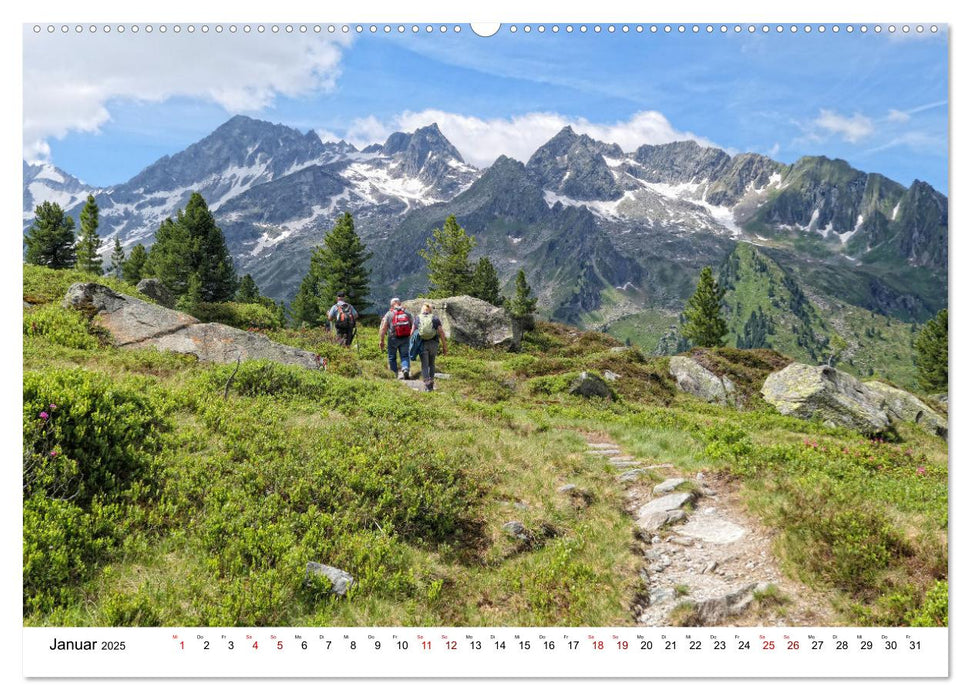 Wandern am Gerlospass - Naturparadies zwischen Tirol und Salzburger Land (CALVENDO Premium Wandkalender 2025)