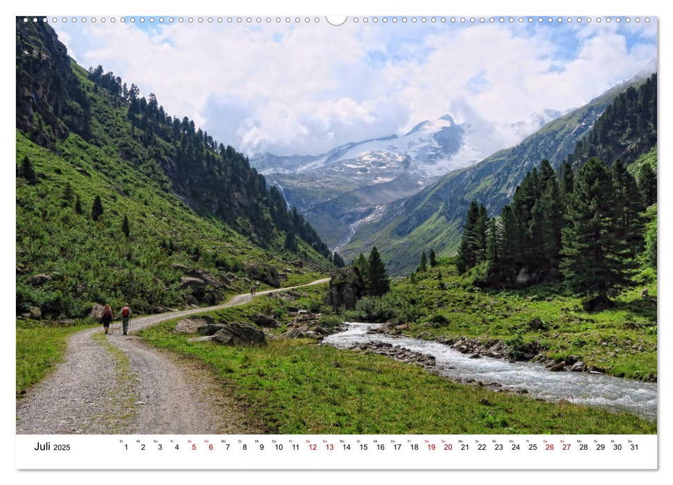 Wandern am Gerlospass - Naturparadies zwischen Tirol und Salzburger Land (CALVENDO Premium Wandkalender 2025)