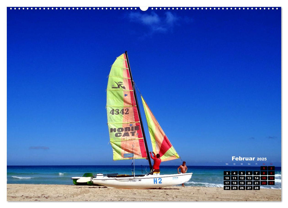 Katamarane an Traumstränden - Hobie Cats in Cuba (CALVENDO Premium Wandkalender 2025)