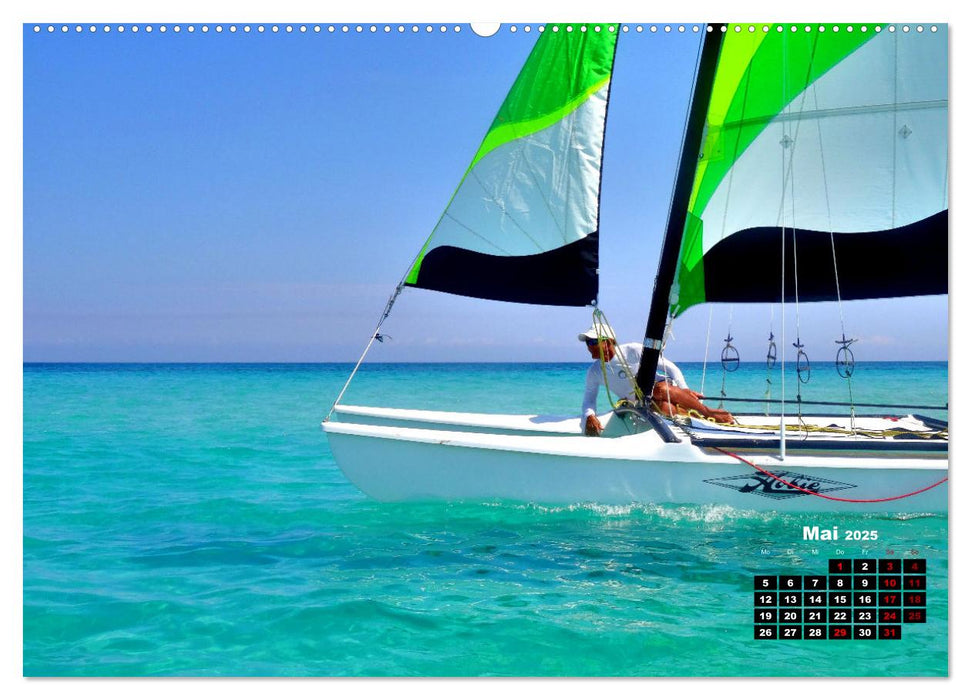 Katamarane an Traumstränden - Hobie Cats in Cuba (CALVENDO Premium Wandkalender 2025)