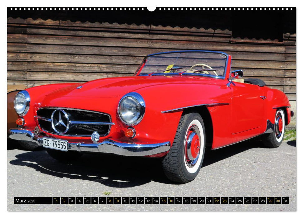 Mercedes SL Classics (CALVENDO Premium Wandkalender 2025)