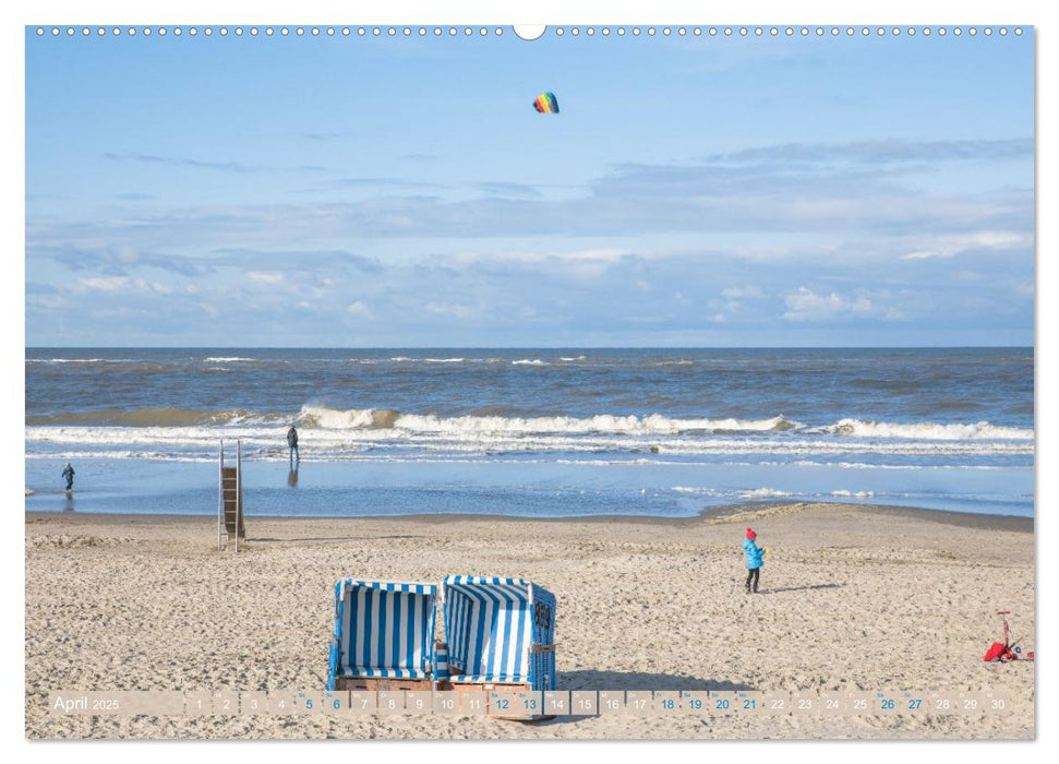 Am Strand von Langeoog (CALVENDO Premium Wandkalender 2025)