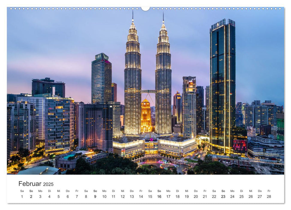 Malaysien - einfach unvergesslich (CALVENDO Wandkalender 2025)