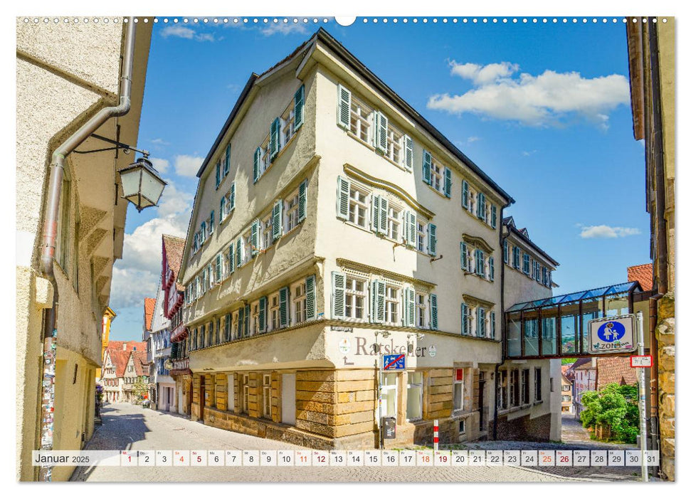 Tübingen Stadtansichten (CALVENDO Wandkalender 2025)