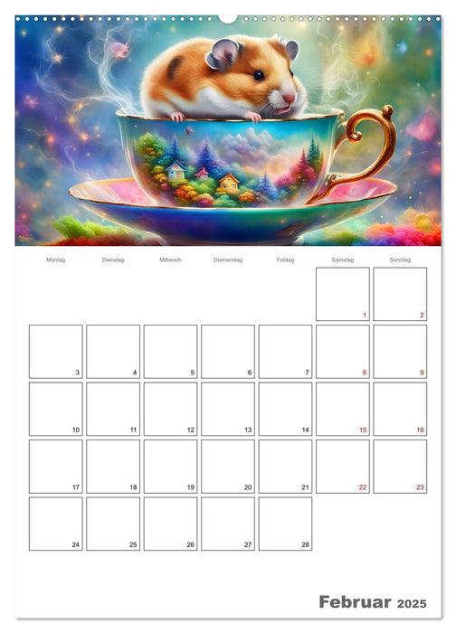 Tierische Kaffee Gesellschaft (CALVENDO Wandkalender 2025)