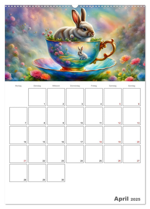 Tierische Kaffee Gesellschaft (CALVENDO Wandkalender 2025)