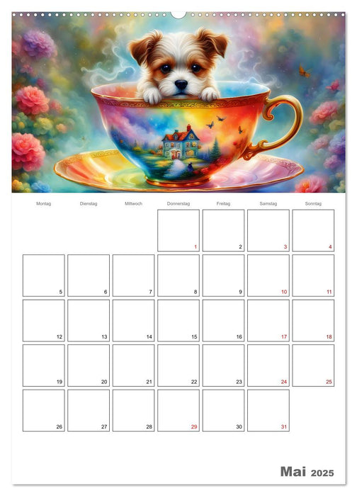 Tierische Kaffee Gesellschaft (CALVENDO Wandkalender 2025)