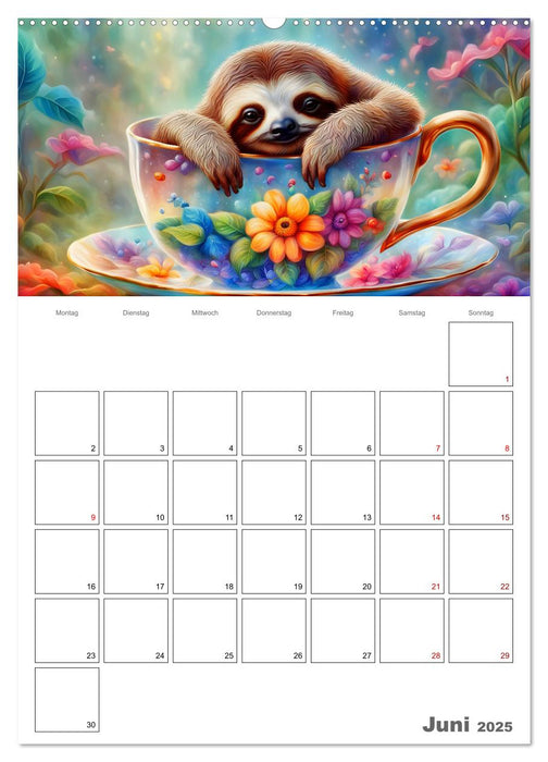 Tierische Kaffee Gesellschaft (CALVENDO Wandkalender 2025)