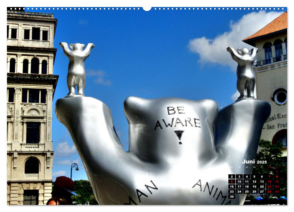 Buddy Bears in Cuba - Bären-Parade in Havanna (CALVENDO Premium Wandkalender 2025)