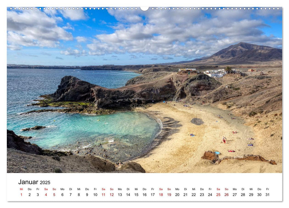 Lanzarote - Insel der spektakulären Landschaften (CALVENDO Premium Wandkalender 2025)